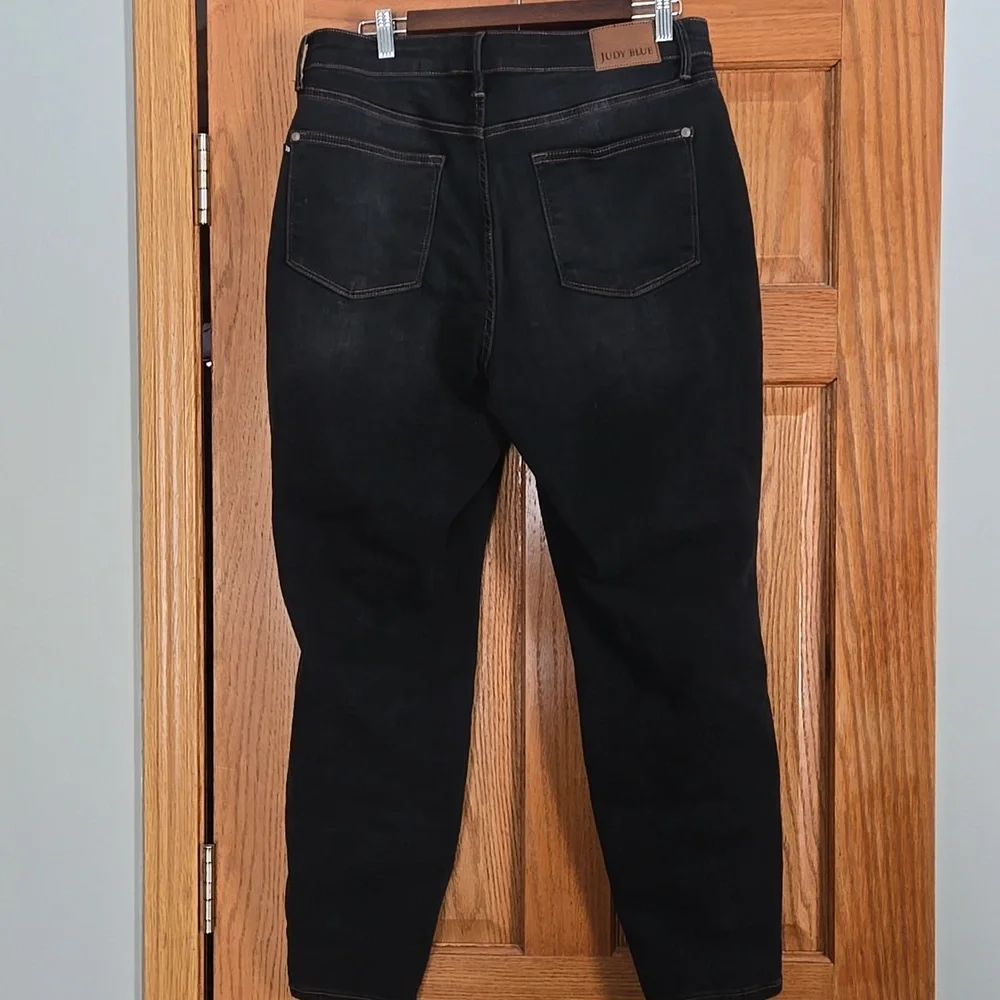 Judy Blue Womens 14W Black JB88768 BK Skinny Fit Denim Pants - Picture 4 of 14